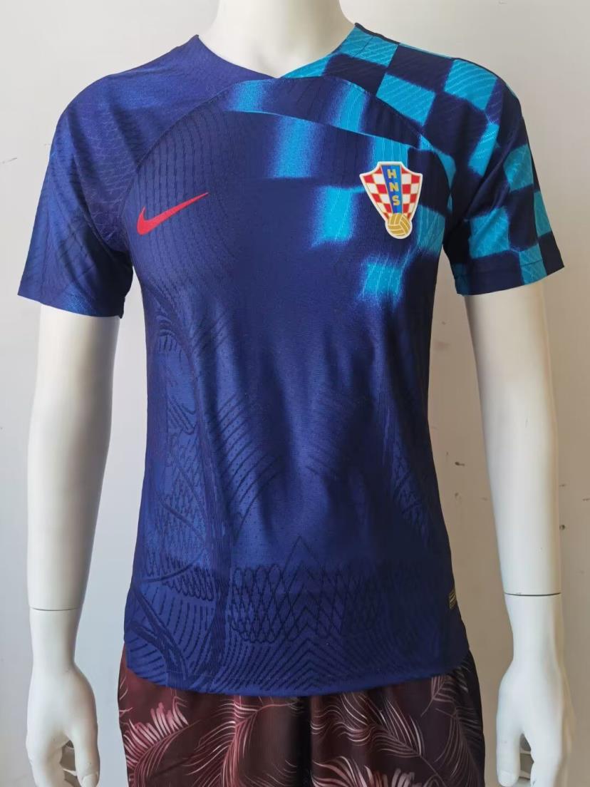AAA Quality Croatia 2022 World Cup Away Soccer Jersey(Player)